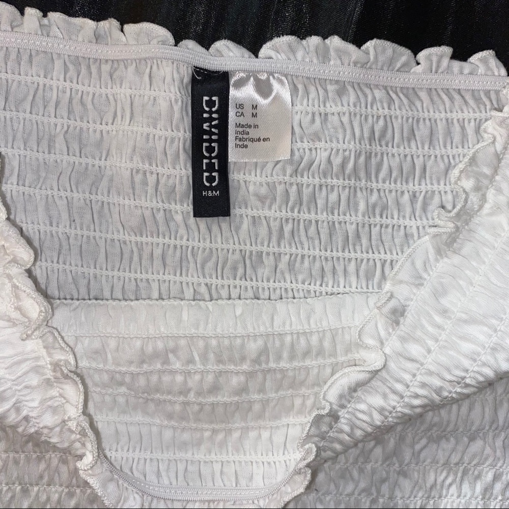 White Ruffle Off-The-Shoulder Top - Picture 7 of 7